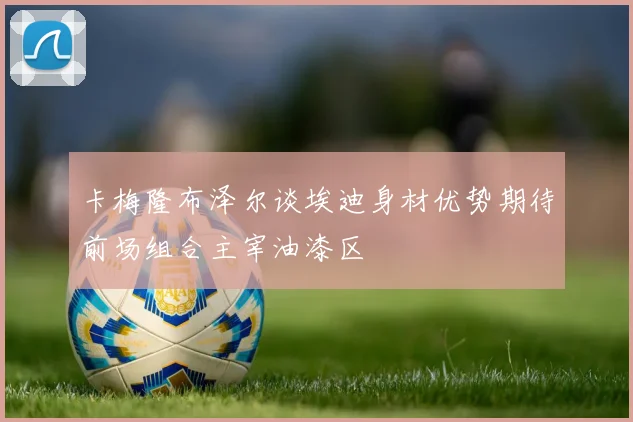卡梅隆布泽尔谈埃迪身材优势期待前场组合主宰油漆区